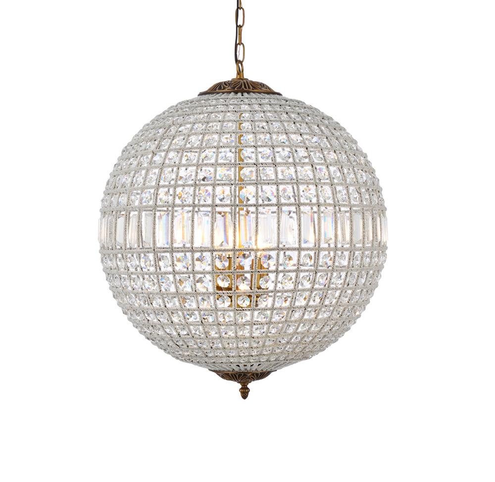 Elegant Furniture & Lighting - Olivia 5 light French Gold Chandelier Clear Royal Cut Crystal - 1205D24FG/RC veiw 1