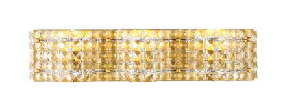 Elegant Furniture & Lighting - Ollie 3 light Brass and Clear Crystals wall sconce - LD7016BR view 1