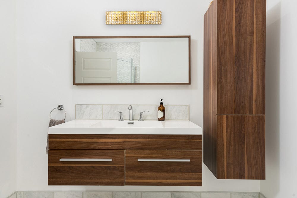 Elegant Furniture & Lighting - Ollie 3 light Brass and Clear Crystals wall sconce - LD7016BR view 8