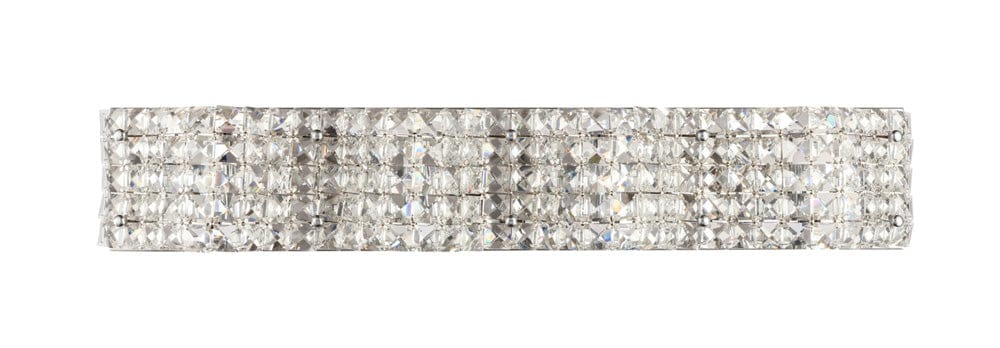 Elegant Furniture & Lighting - Ollie 4 light Chrome and Clear Crystals wall sconce - LD7017C view 2