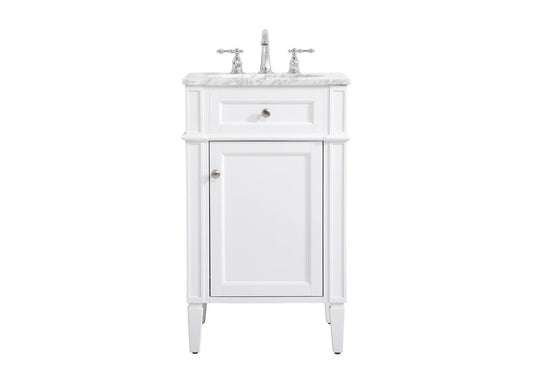 Elegant Furniture & Lighting - Park Avenue 21 inch Single bathroom vanity in white - VF12521WH view 1