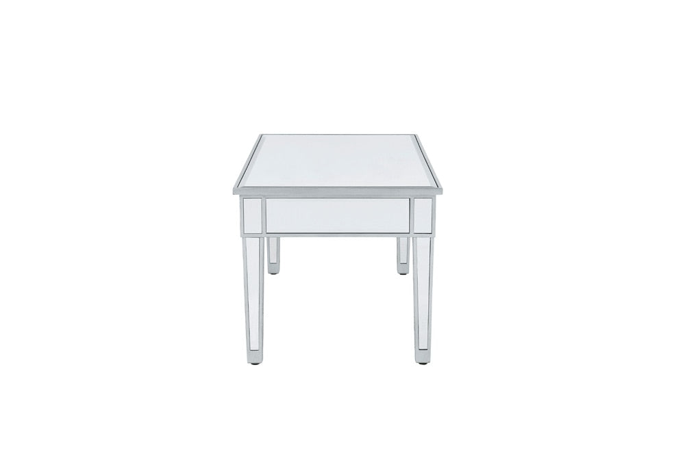 Elegant Furniture & Lighting - Reflexion coffee table 40in. W x 20in. D x 18in. H in antique silver paint - MF72021 veiw 3