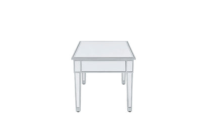 Elegant Furniture & Lighting - Reflexion coffee table 40in. W x 20in. D x 18in. H in antique silver paint - MF72021 veiw 3