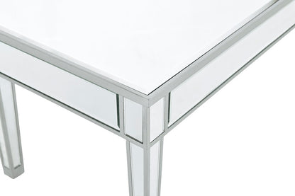 Elegant Furniture & Lighting - Reflexion coffee table 40in. W x 20in. D x 18in. H in antique silver paint - MF72021 veiw 4
