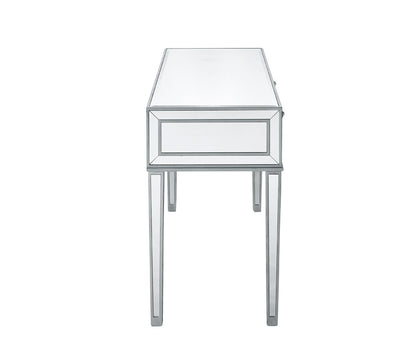 Elegant Furniture & Lighting - Reflexion Desk 42in. W x 18in. D x 30in. H in antique silver paint - MF72006 veiw 5