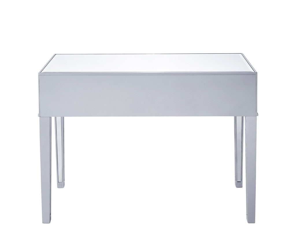 Elegant Furniture & Lighting - Reflexion Desk 42in. W x 18in. D x 30in. H in antique silver paint - MF72006 veiw 6