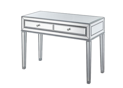 Elegant Furniture & Lighting - Reflexion Desk 42in. W x 18in. D x 30in. H in antique silver paint - MF72006 veiw 10