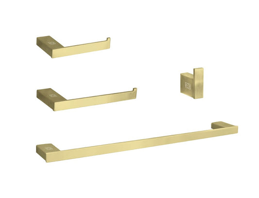 Elegant Furniture & Lighting - Sofia 4-Piece Bathroom Hardware Set in Brushed Gold - HWB-13S4BGD view 1