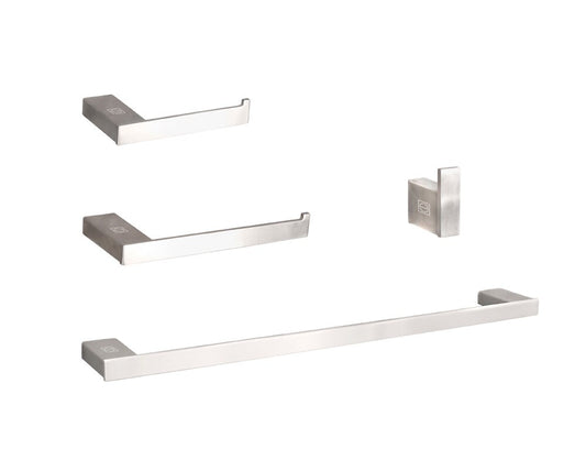 Elegant Furniture & Lighting - Sofia 4-Piece Bathroom Hardware Set in Brushed Nickel - HWB-13S4BNK view 1