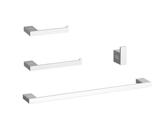 Elegant Furniture & Lighting - Sofia 4-Piece Bathroom Hardware Set in Chrome - HWB-13S4PCH view 1