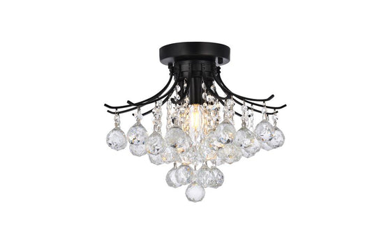 Elegant Furniture & Lighting - Toureg 16 inch black flush mount - V8000F16BK/RC veiw 1