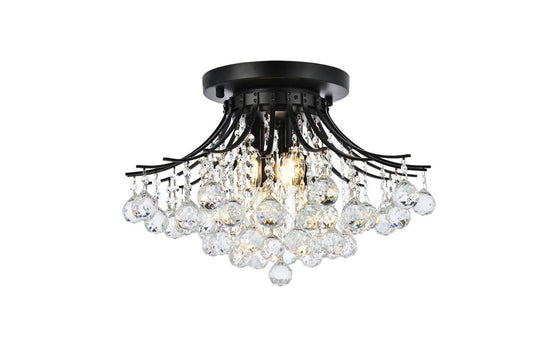 Elegant Furniture & Lighting - Toureg 19 inch black flush mount - V8000F19BK/RC veiw 1
