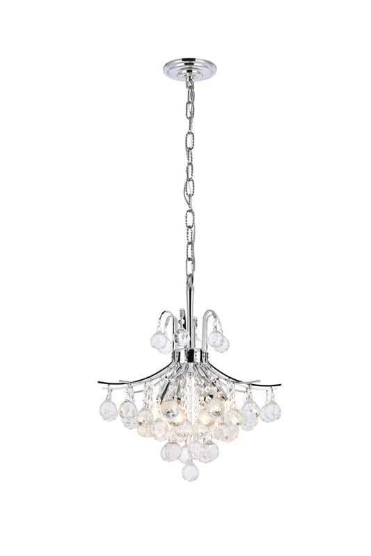 Elegant Furniture & Lighting - Toureg 6 light Chrome Pendant Clear Royal Cut Crystal - V8000D16C/RC veiw 1