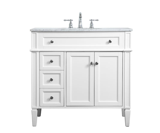 Elegant Furniture & Lighting - Williams 36 inch Single bathroom vanity in White - VF12536WH veiw 1