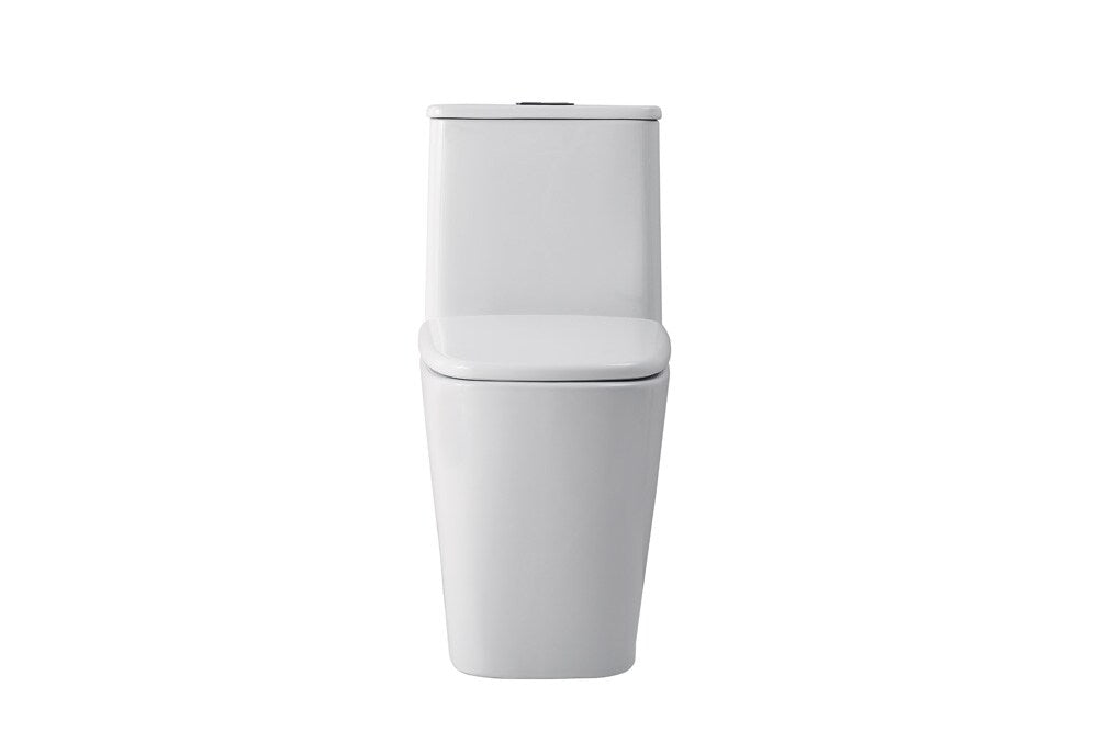 Elegant Furniture & Lighting - Winslet One-piece floor Square Toilet 27x14x31 in White - TOL2003 view 1
