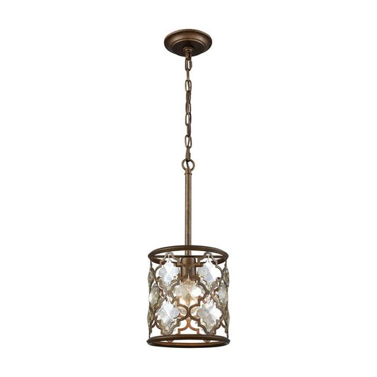 ELK Lighting - Armand 1 Light Pendant In Weathered Bronze With Champagne Plated Crystal - 31094/1 veiw 1