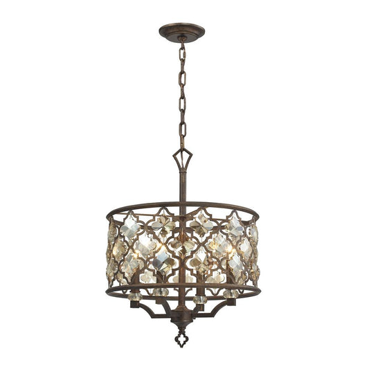 ELK Lighting - Armand 4 Light Pendant In Weathered Bronze - 31096/4 veiw 1