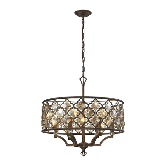 ELK Lighting - Armand 6 Light Pendant In Weathered Bronze - 31097/6 veiw 1
