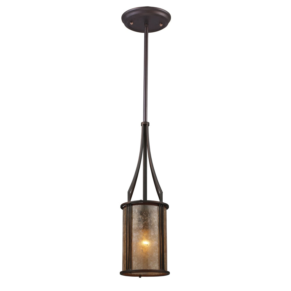 ELK Lighting - Barringer 1 Light Pendant And Tan Mica - 15033/1 veiw 1
