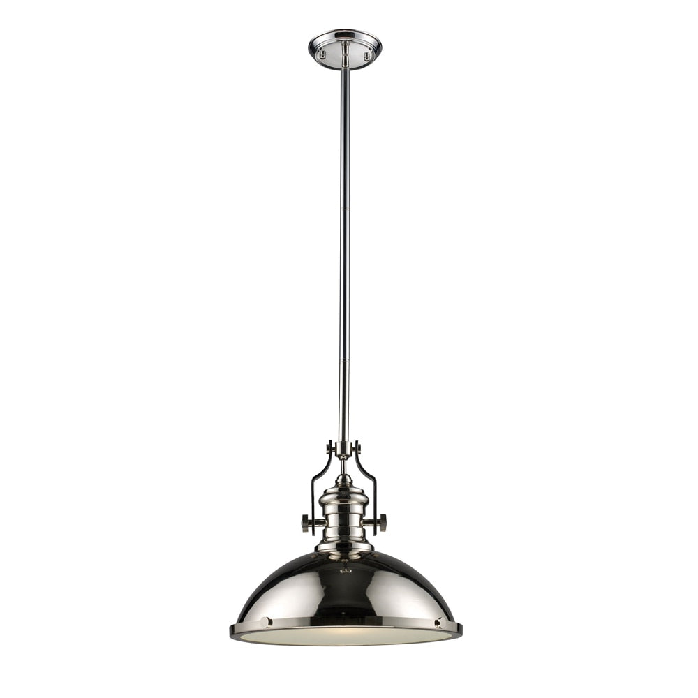 ELK Lighting - Chadwick 1 Light Pendant In Polished Nickel - 66118-1 veiw 1