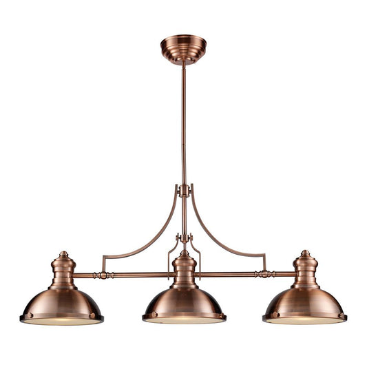 ELK Lighting - Chadwick 3 Light Billiard In Antique Copper - 66145-3 veiw 1