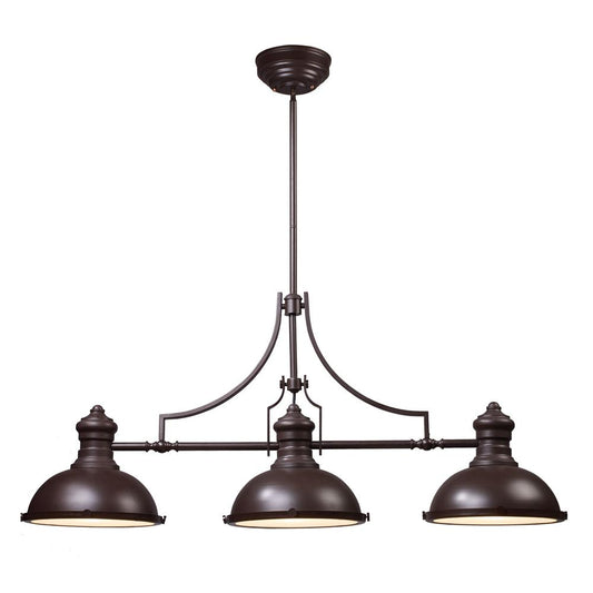 ELK Lighting - Chadwick 3 Light Billiard In Oiled Bronze - 66135-3 veiw 1
