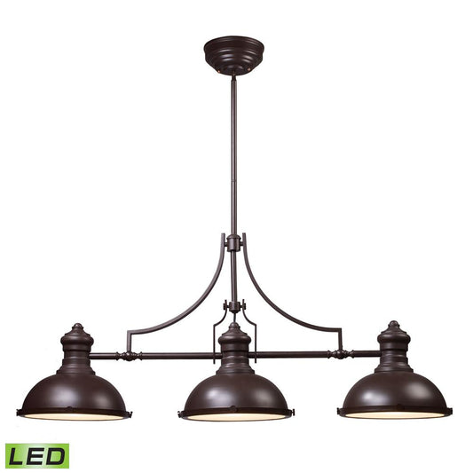 ELK Lighting - Chadwick 3 Light LED Billiard In Oiled Bronze - 66135-3-LED veiw 1