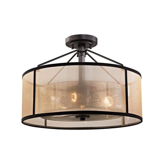 ELK Lighting - Diffusion 3 Light Semi Flush In Oil Rubbed Bronze - 57024/3 veiw 1