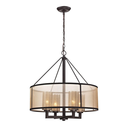 ELK Lighting - Diffusion 4 Light Chandelier In Oil Rubbed Bronze - 57027/4 veiw 1