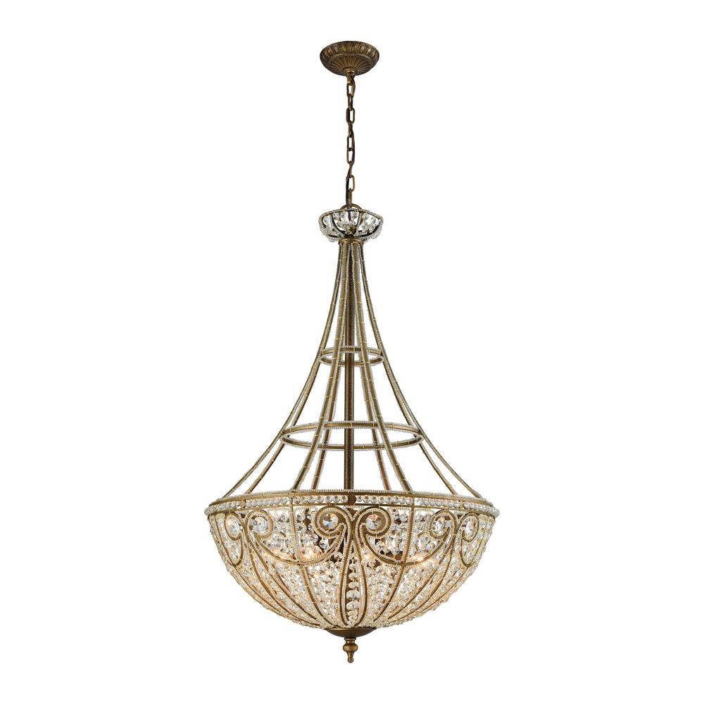 ELK Lighting - Elizabethan 8 Light Pendant In Dark Bronze - 15966/8 veiw 1