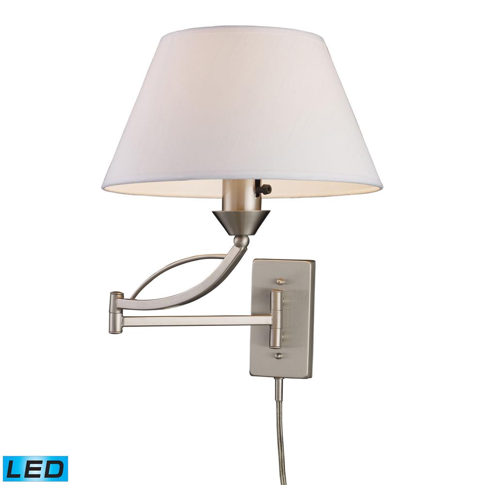 ELK Lighting - Elysburg 1 Light LED Swingarm Sconce In Satin Nickel - 17016/1-LED veiw 1