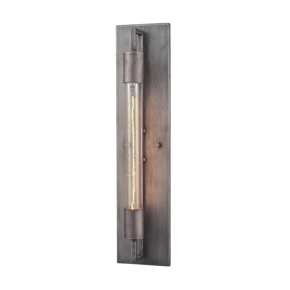 ELK Lighting - Laboratory 1 Light Wall Sconce In Weathered Zinc - 66890/1 veiw 1
