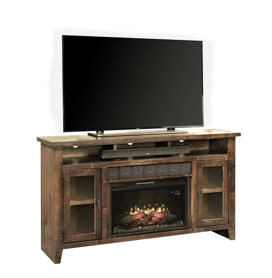Emery Park - Alder Grove 63in Fireplace Console in Brindle Finish - WDG1901-BDL veiw 1