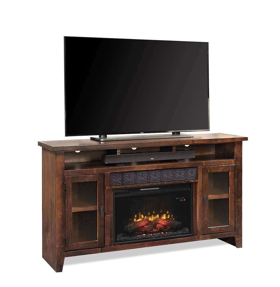 Emery Park - Alder Grove 63in Fireplace Console in Tobacco Finish - DG1901-TOB view 1