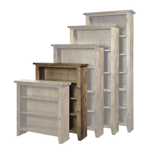 Emery Park - Alder Grove Bookcase 48inH 3 adj shelves in Brindle Finish - WDG3448-BDL view 1