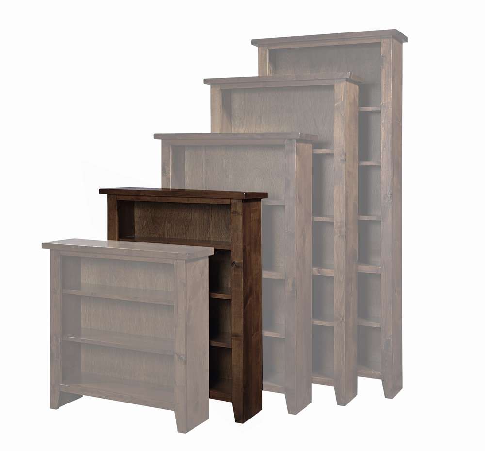 Emery Park - Alder Grove Bookcase 48inH 3 adj shelves in Tobacco Finish - DG3448-TOB view 1