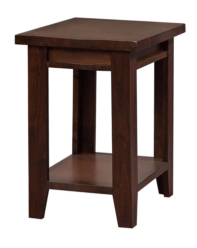 Emery Park - Alder Grove Chairside Table in Tobacco Finish - DG913-TOB veiw 1