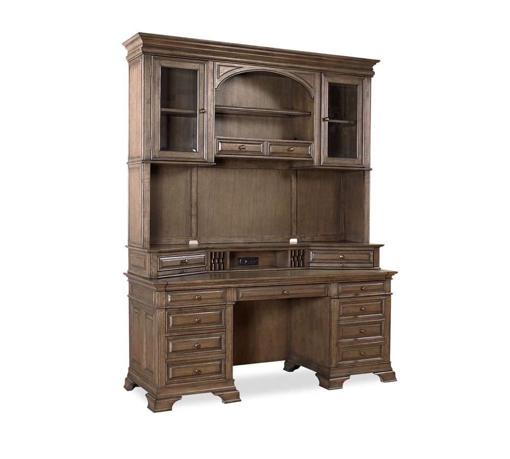 Emery Park - Arcadia 72in Credenza & Hutch in Truffle Finish veiw 1