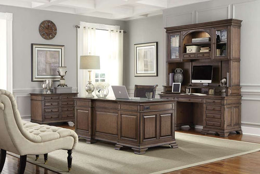 Emery Park - Arcadia 72in Credenza & Hutch in Truffle Finish veiw 2