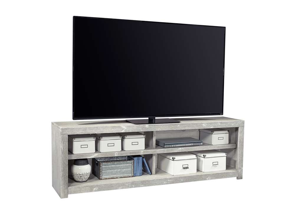Emery Park - Avery Loft 74in Open Console in Limestone Finish - WDY1023-LIM veiw 1