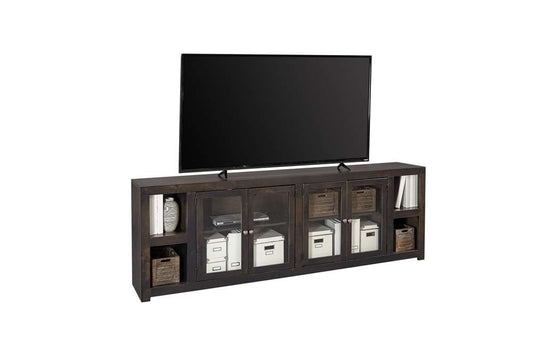 Emery Park - Avery Loft 97in Console w/ 4 Doors in Ghost Black Finish - DY1270-GHT veiw 1