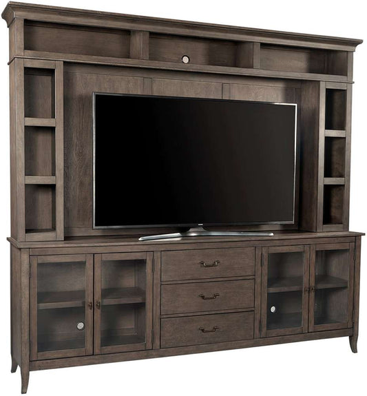 Emery Park - Blakely 97in Console & Hutch in Sable Brown Finish veiw 1