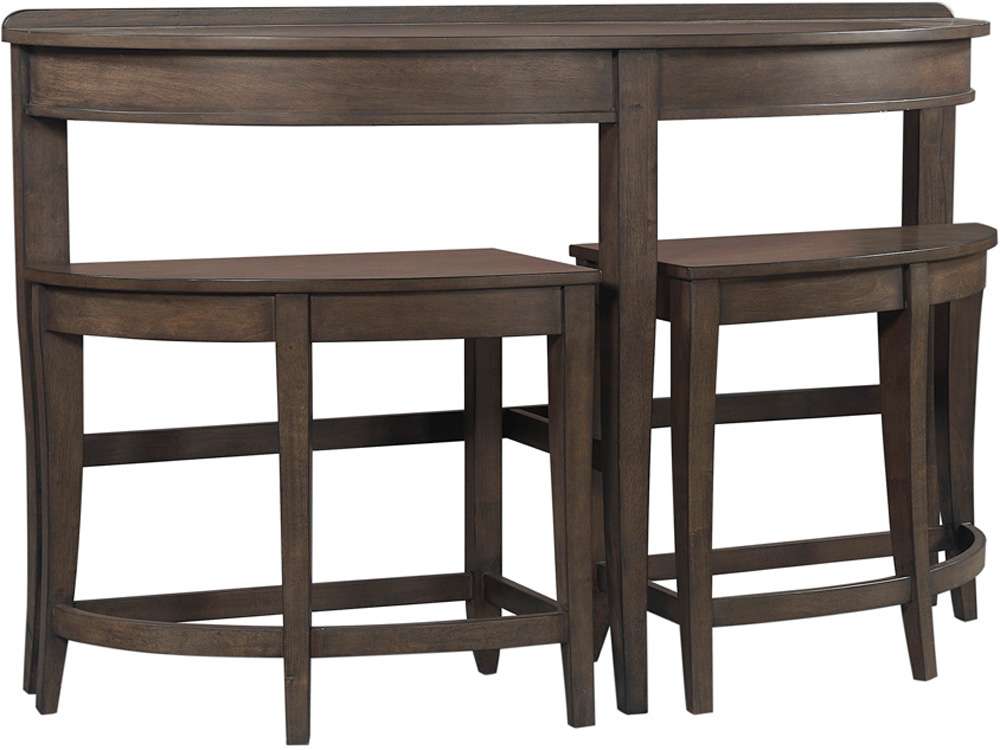 Emery Park - Blakely Sofa Table w/ Stools in Sable Brown Finish - I540-9150 veiw 1