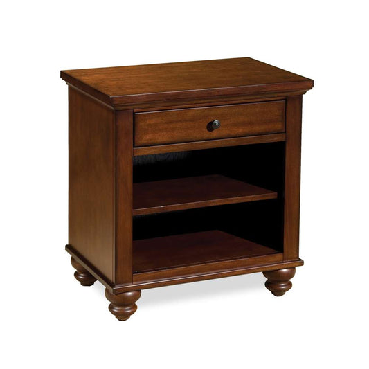 Emery Park  -  Cambridge 1 Drawer Nightstand in Brown Cherry Finish  - ICB-451-BCH-1 veiw 1