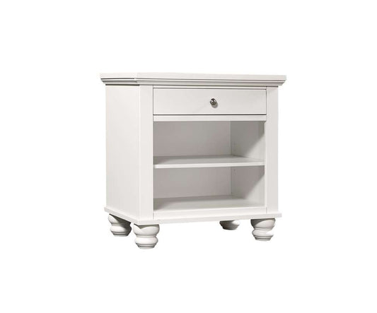 Emery Park  -  Cambridge 1 Drawer Nightstand in White Finish  - ICB-451-WHT-1 veiw 1