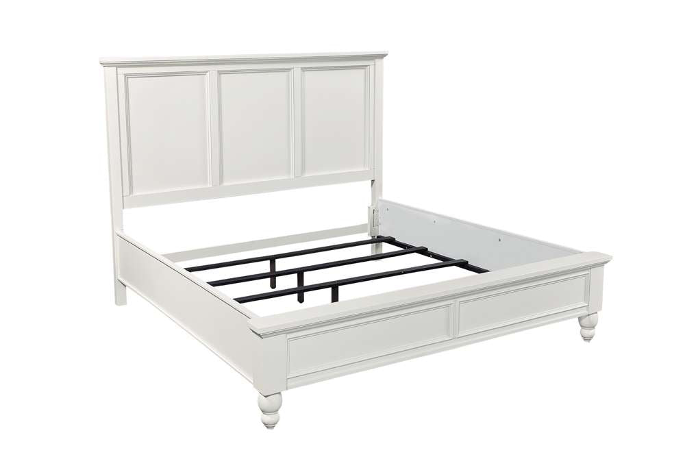 Emery Park - Cambridge Cal King Panel Bed in White Finish veiw 2