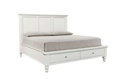 Emery Park - Cambridge Cal King Panel Storage Bed in White Finish veiw 1