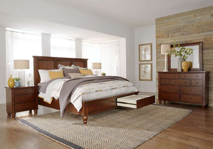 Emery Park - Cambridge Chesser Mirror in Brown Cherry Finish - ICB-463-BCH veiw 3