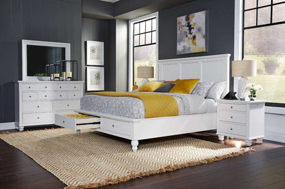 Emery Park - Cambridge Chesser Mirror in White Finish - ICB-463-WHT veiw 4
