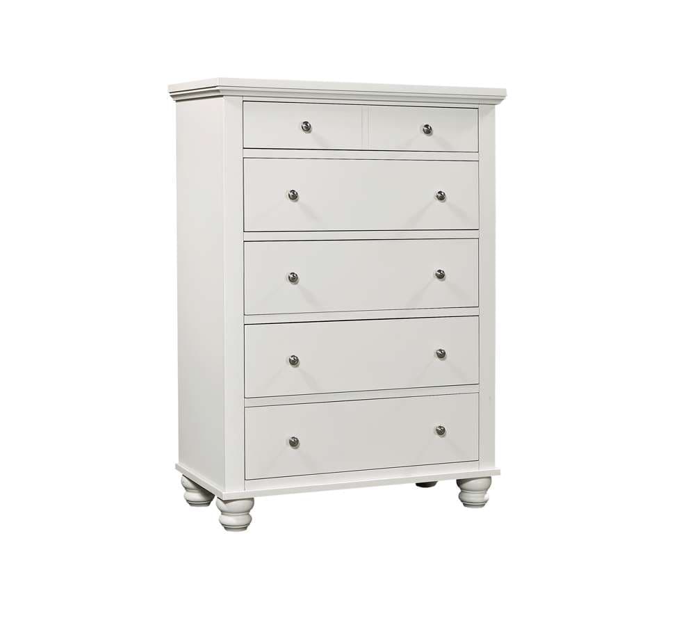 Emery Park  -  Cambridge Chest in White Finish  - ICB-456-WHT-5 veiw 1